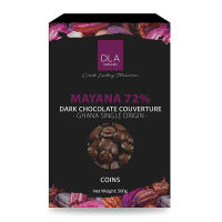 สินค้ามาใหม่! DLA ดาร์กช็อกโกแลต คูเวอร์เจอร์ 72% 500 กรัม DLA Dark Chocolate Couverture 72% 500g ล็อตใหม่มาล่าสุด สินค้าสด มีเก็บเงินปลายทาง