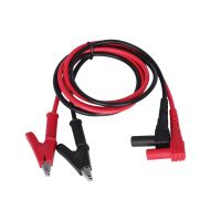 【hot】❁  20A 90CM Alligator Clip to Banana Plug Test Cable Lead Probe 4mm Multimeter Measure