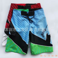 Clearance European and American Beach Mens Sports and Leisure Surfing Shorts Summer Home Popular Fat Guy Letter Fashion Middle Pants