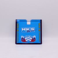 กรอบป้าย พรบ. ลายแต่งซิ่ง HKS สีฟ้า