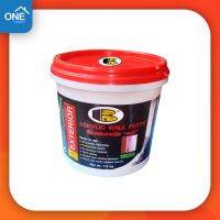 อะครีลิควอลล์พัตตี้ โป๊วผนัง Bosny B222 ขนาด 1.2 กก. Wall Putty ใช้สำหรับภายนอก