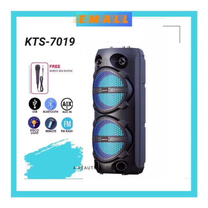 KST7019 portable 3000W wireless karaoke Bluetooth speaker with led