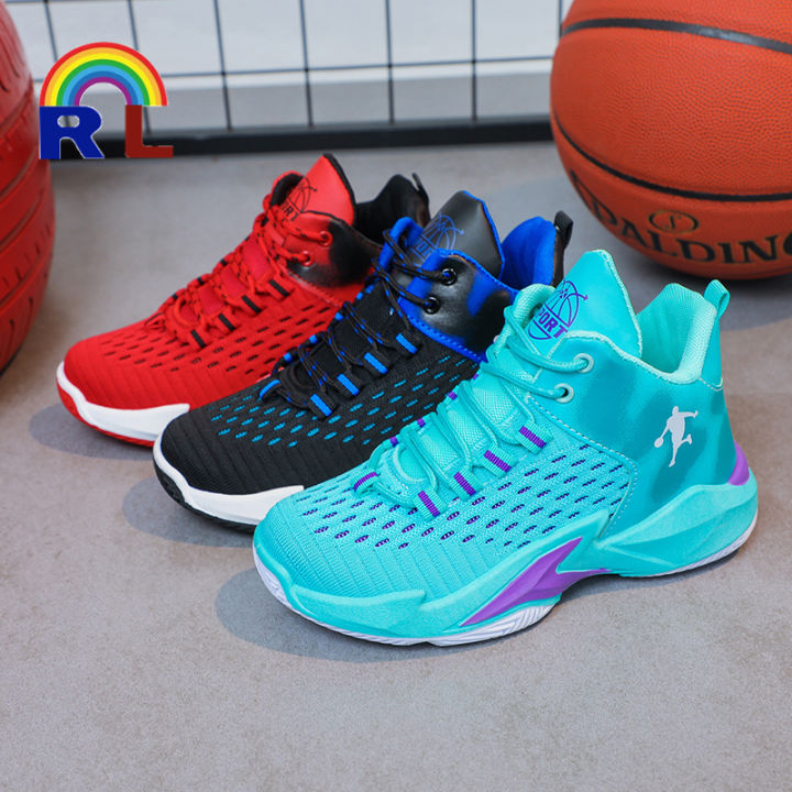 Korean sneakers basketball shoes for kids high up rubber shoes for kids ...