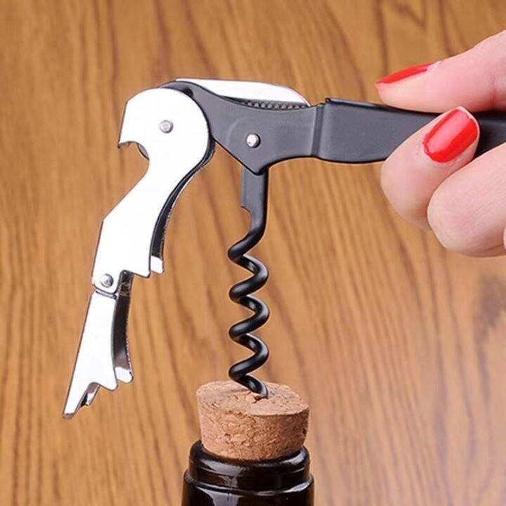Metallic Stainless steel Cork Screw Opener Corkscrew Multi Function