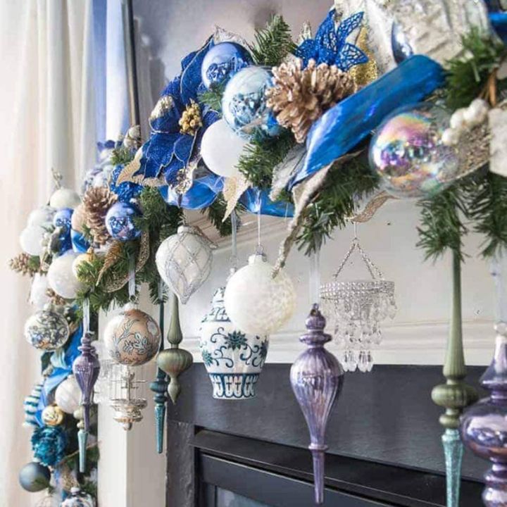 christmas-glitter-20pcs-christmas-tree-ornament-artificial-wedding-christmas-flowers-wreaths-wedding-ornaments-blue