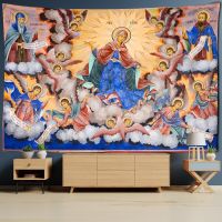 Angel Wall Hanging Mandala  Wall Decoration Living Room Bedroom TV Background Boho Psychedelic Tapestry