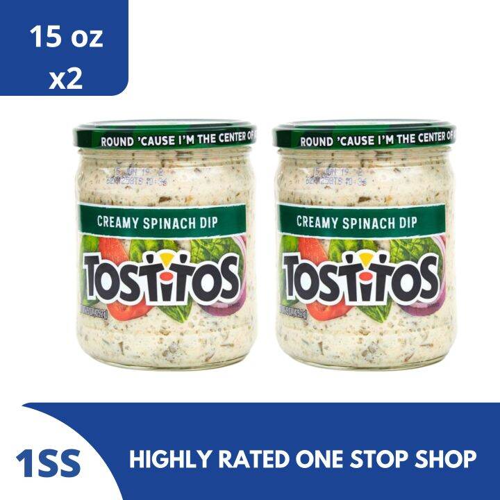 Tostitos Creamy Spinach Dip, 15 oz, set of 2 Lazada PH