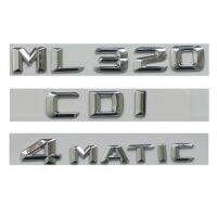 โลโก้ตรงดุมล้อท้ายรถแบบอักษร3d โครเมียมสำหรับ Mercedes Benz W164 W166 Ml320 Cdi 4Matic