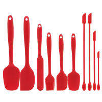 10pcs Kitchen Utensils Silicone Spatula Set Kitchenware Mini Cream Scraper Spoons By lisdripe