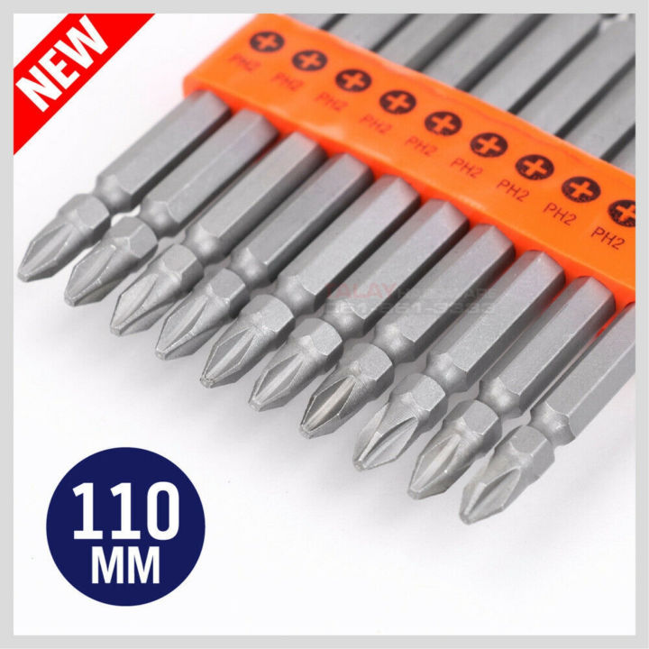 ดอกไขควงยาว-110mm-ph2-แพ็คละ10ดอก-horusdy-double-end-screwdriver-bits