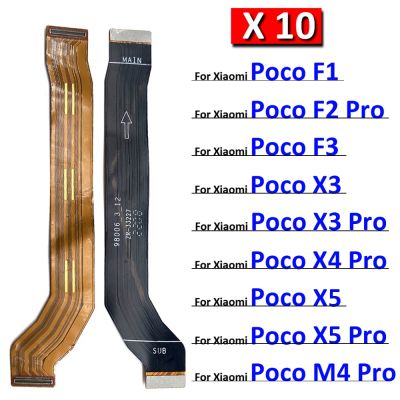 10 ชิ้น / ล็อตต้นฉบับใหม่สําหรับ Xiaomi Mi Poco F1 F2 F3 F4 GT X3 X4 X5 M4 Pro 4G 5G เมนบอร์ด FPC Main Board Connector Flex Cable