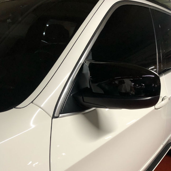 สำหรับ-bmw-x5-e70-x6-e71อุปกรณ์เสริมในรถยนต์รถกระจกมองหลังด้านข้างฝาครอบกระจกมองหลังหมวก-abs-คาร์บอนไฟเบอร์กลอสสีดำ08-13
