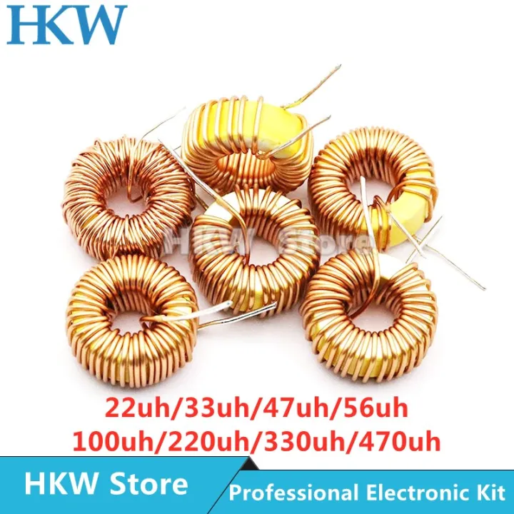 5pcs Toroid Inductor 3a Winding Magnetic Inductance 22uh 33uh 47uh