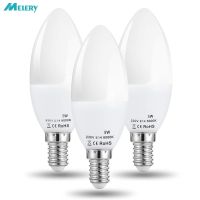 [Super bright bulb] E14หลอดไฟ LED เทียน45W หลอดไส้เทียบเท่า5W สีขาวอบอุ่น3000K Daylight 5800K ขนาดเล็กเอดิสันสกรูหลอดไฟ3แพ็ค