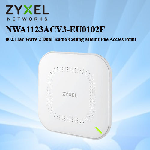 zyxel-nwa1123acv3-eu0102f-802-11ac-wave-2-dual-radio-ceiling-mount-poe-access-point