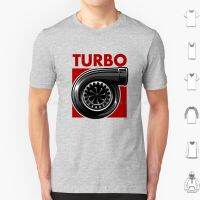 Turbocharger Label T Shirt 100 Cotton Turbo Turbocharger Turbine Forced Induction Boost Boost Gauge Turbo 100% cotton