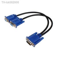 ❁✧♟ VGA One Point Two Male To Female Video Adapter Cable High Resolution Display Adapter Adapter Cable 0.3m Black Blue