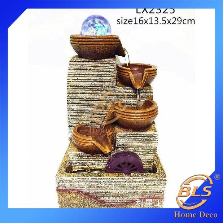 FENG SHUI WATER FOUNTAIN LX2325 TABLE TOP WATER FEATURES DECORATION