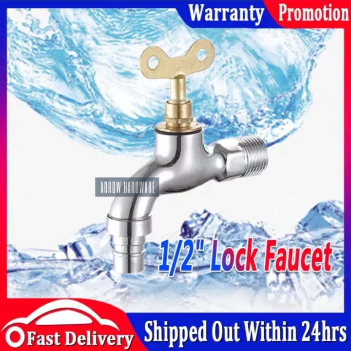 High Quality Antitheft Sink Faucet with Lock Key Single Handle