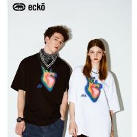 Ecko rhino เสื้อยืดแขนสั้นลําลอง พิมพ์ลายหัวใจ แฟชั่นฤดูร้อนS-5XL