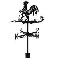 NEW Chicken Wind Vane Stainless Steel Rooster Wind Direction Indicator Anti-Aging Rooster Weathervane Decorative Chicken Wind