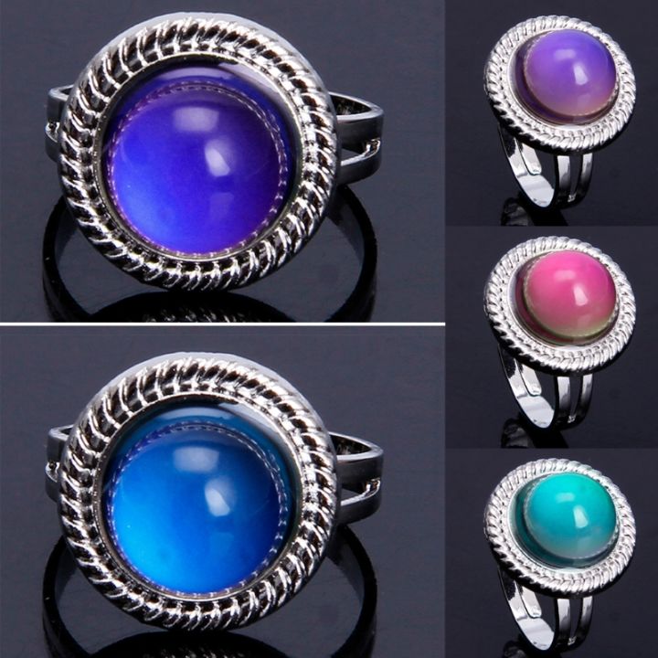 หินเวทย์มนต์อารมณ์แหวนผู้หญิงเปลี่ยนสีเครื่องประดับ