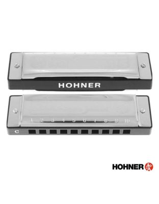 Hohner Silver Star Harmonica / Key C 10 Holes + Free Case & Online Course