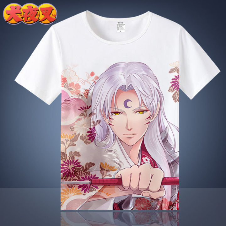 เสื้อยืดแขนสั้น-พิมพ์ลายการ์ตูน-inuyasha-soma-witch-inuyasha-kimono-kikyix-สไตล์ญี่ปุ่น-สําหรับผู้ชาย-และผู้หญิง