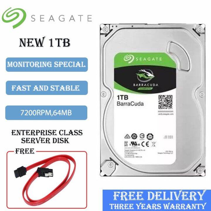 2023 Seagate Hard Disk 1TB 2TB/500GB 3.5" HDD INTERNAL COMPUTER CCTV