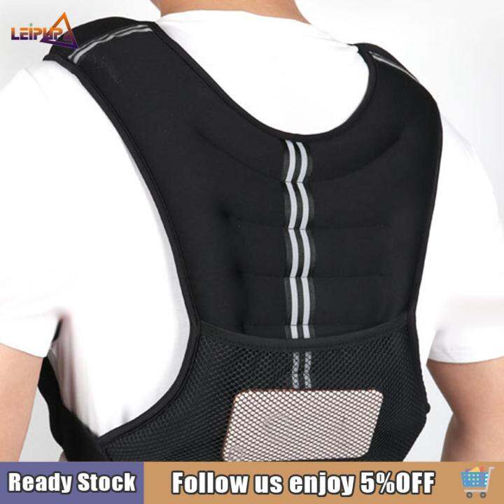 leipupa Weight Vest Adjustable Weightlifting Workout Running Vest Load