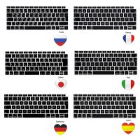 European version For macbook air 13 A1932 Notebook Keyboard Cover Laptop Keyboard French German Spanish Italian Japanese EU Keyboard Accessories