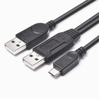 Usb 2.0ตัวผู้เป็นตัวผู้ไปยังสายชาร์จสำหรับ5pin ข้อมูลขนาดไมโครสำหรับฮาร์ดไดรฟ์ Hdd