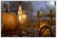 【CW】 Halloween Pumpkin Poster Farm Family Classroom Bathroom Decoration Farm House Decoration Gift To A Friend Metal Tin Sign