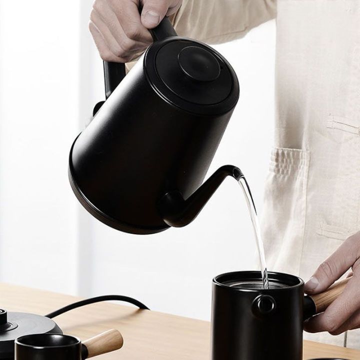 1000วัตต์กาต้มน้ำไฟฟ้าครัวเรือนคอห่านกาน้ำชา1-0l-หม้อไอน้ำมือชงหม้อกาแฟชาชงซับสแตนเลส220โวลต์