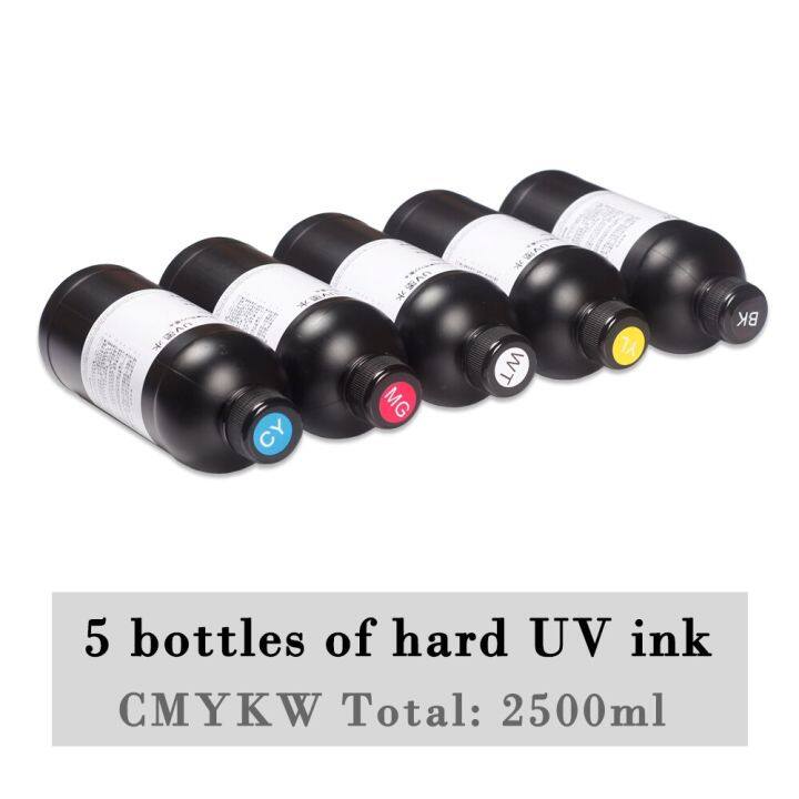 หมึก-uv-led-2500มล-สำหรับ-dx4-dx5-dx7-dx9-dx11-l1800-l800-l805-r1390หัวพิมพ์สำหรับยี่ห้อเอปสัน-a2-a3เครื่องพิมพ์หมึกแข็งเนื้อนุ่มแห้งเร็วหมึก