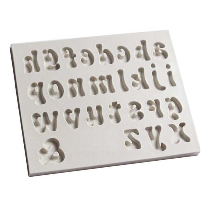 cod-rtert54634-yueyue-sugarcraft-1ชิ้นพิมพ์ลาย-ตัวอักษร-ตัวเลขแม่พิมพ์ซิลิโคนฟองดองแม่พิมพ์เค้กพิมพ์ช็อคโกแล็ตตกแต่งกัมเพสต์