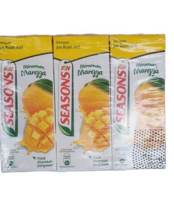 F&N Season Mango Juice 250ml x 6's | Lazada