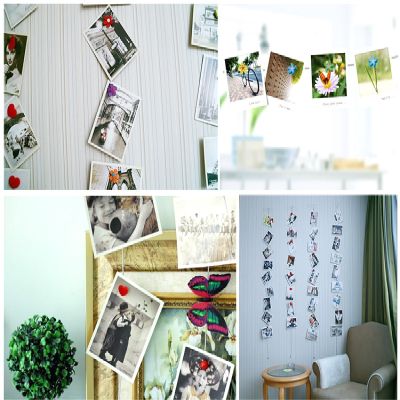 1.5M Magnetic Unicorn Magnets Photo Frame Room Wall Art Photo Display Picture Holder Rope Horizontal/Vertical Hanging Decoration