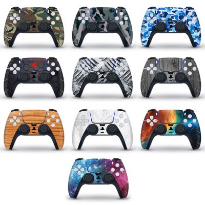 Camouflage Skin Sticker for PS5 Controller Waterproof Scratchproof Protactive Decal Cover for PS 5 Gamepad Joystick