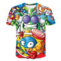 Super Zings Cartoon clothing T Shirt Kids Game Streetwear Short Sleeve Children T-Shirt Superzings Tshirt Children Clothes Tops