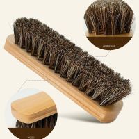 Genuine Horsehair Wooden Brush Car Detailing Polishing Buffing Brush Seat Handle Dashboard Roof Cleaning Premium Car Wash Brush