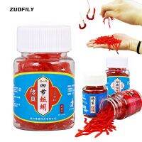 【hot】❀ New 100pcs/Bottle Tackle Soft Bass Bream Bloodworm Fishing Earthworm Worm Rubber Worms Baits Fishy Smell