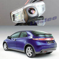 กล้องด้านหลังรถย้อนกลับสำหรับ Honda Civic MK8 Hatchback ยุโรป2006 ~ 2011 AMG Night View AHD CCD กันน้ำ1080 720กลับ