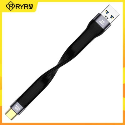 Hyra USB C Type C FPC สายชาร์จเร็ว10Gbps PD 100W,สายชาร์จเร็วสำหรับ iPhone Samsung Xiaomi Display Cable