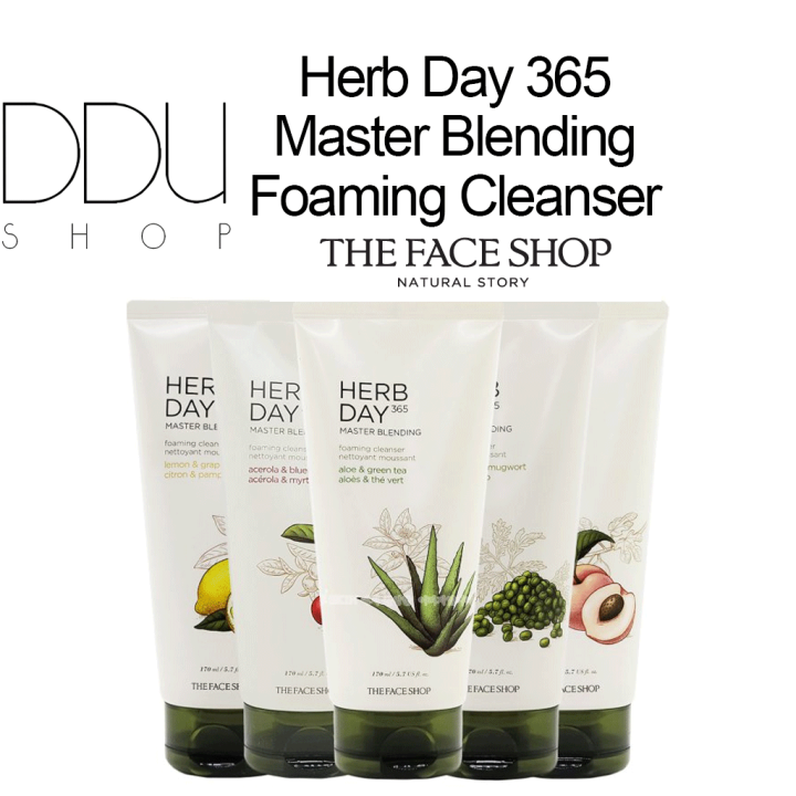 THE FACE SHOP Herb Day 365 Master Blending Foaming Cleanser Lazada PH