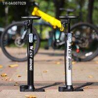 ﺴ  1 Set Vertical Inflator Visual Barometer Universal Nozzle High Pressure Inflate Metal Outdoor Bicycle Floor Pump for Bike