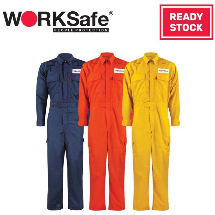 WORKSAFE® FIRE RESISTANT SAFETY APPAREL COVERALL IN DUPONT™ NOMEX® III A 4.5OZ Lazada Singapore