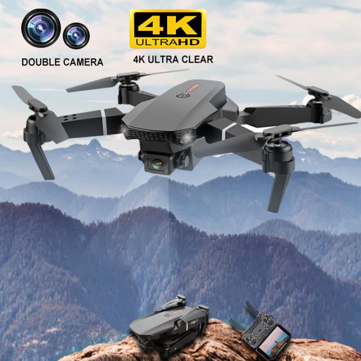 ลดกระหน่ำ-จัดส่งทันที-โดรนบังคับติดกล้อง-2022-ใหม่-e88-pro-โดรนพร้อมมุมกว้าง-hd-4k-ความสูงหนึ่งกล้องถือ-wifi-rc-quadcopter-แบบพับได้-ไม่ใช่กล