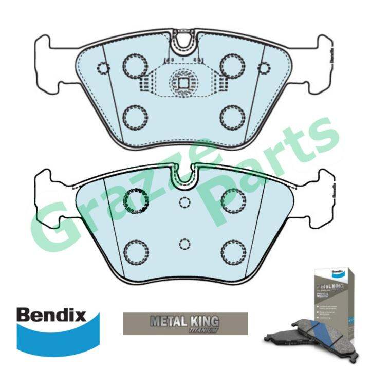 Bendix Metal King Titanium Disc Brake Pad Front for DB1522 BMW E46 320i