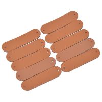 50PCS Vintage Blank Leather Labels For Handmade Sewing Crafts Clothes Bags Shoes Accessories Supplies Stickers Labels